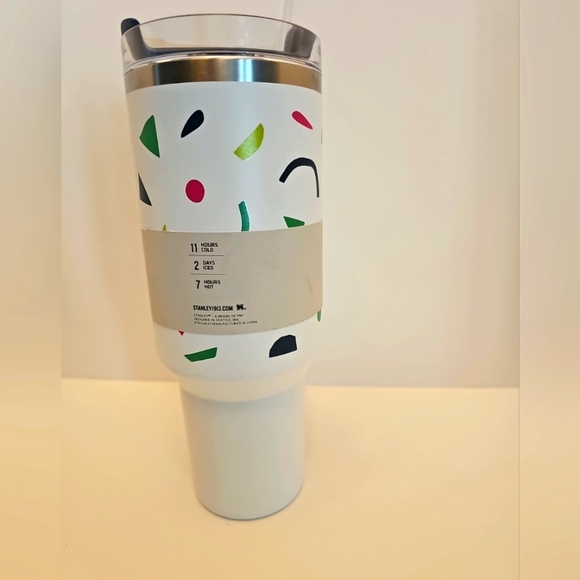 NWT Stanley Cup 40oz The Flowstate Quencher H2.O Tumbler Confetti Terazzo White - Picture 5 of 6